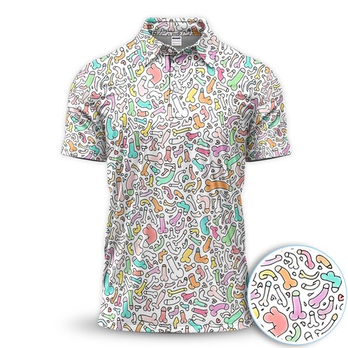 Funny abstract pattern golf - abstract,